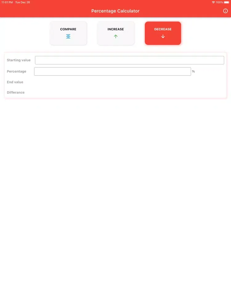 تصاویر Percentage-Calculator iPad 