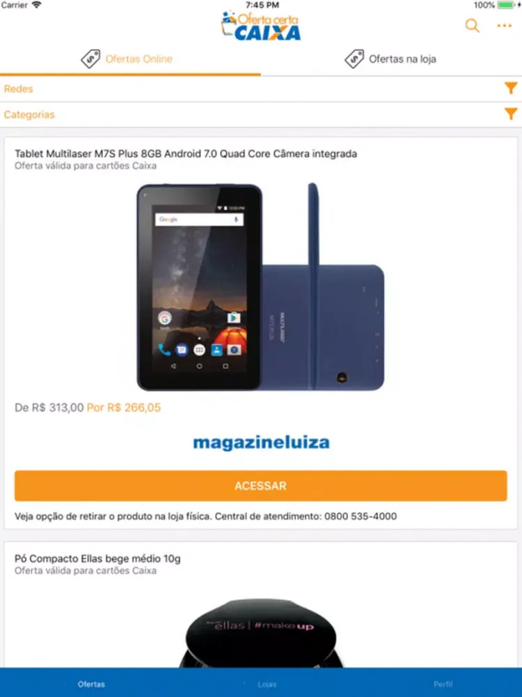 Oferta Certa CAIXA iPad  स्क्रीनशॉट