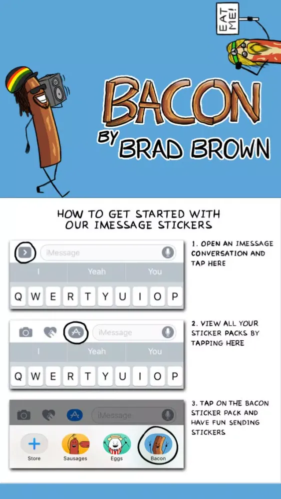 Ảnh chụp màn hình của Bacon by Brad Brown