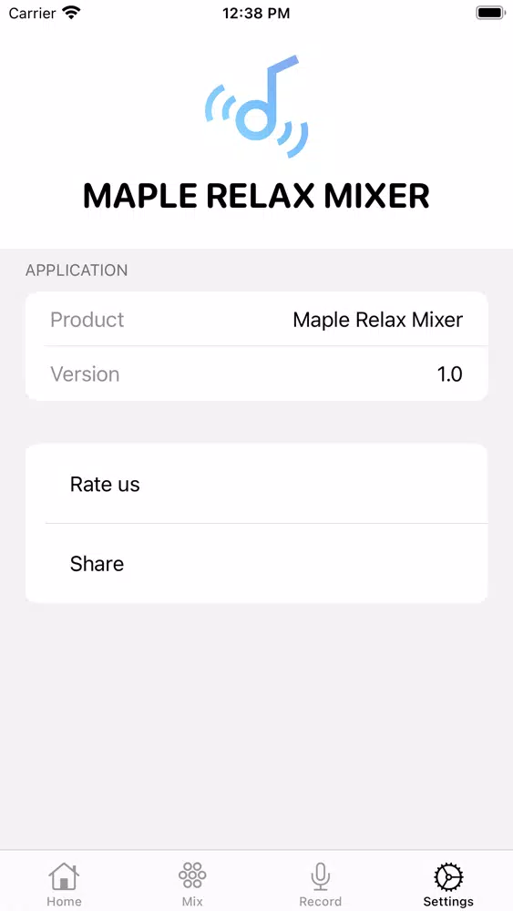 Capturas de tela do Maple Relax Mixer