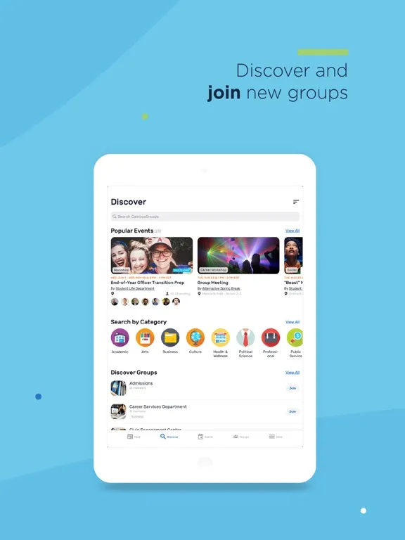 Ảnh chụp màn hình của Engage at Penn State Abington iPad 