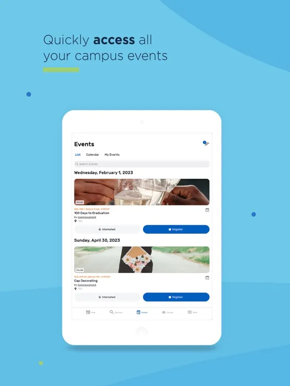 Ảnh chụp màn hình của Engage at Penn State Abington iPad 