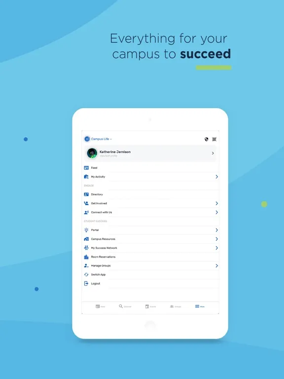 Ảnh chụp màn hình của Engage at Penn State Abington iPad 