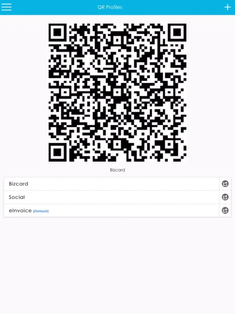 Ảnh chụp màn hình của Qrly iPad 