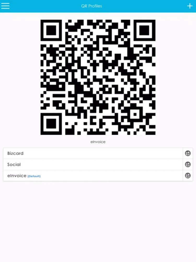 Ảnh chụp màn hình của Qrly iPad 