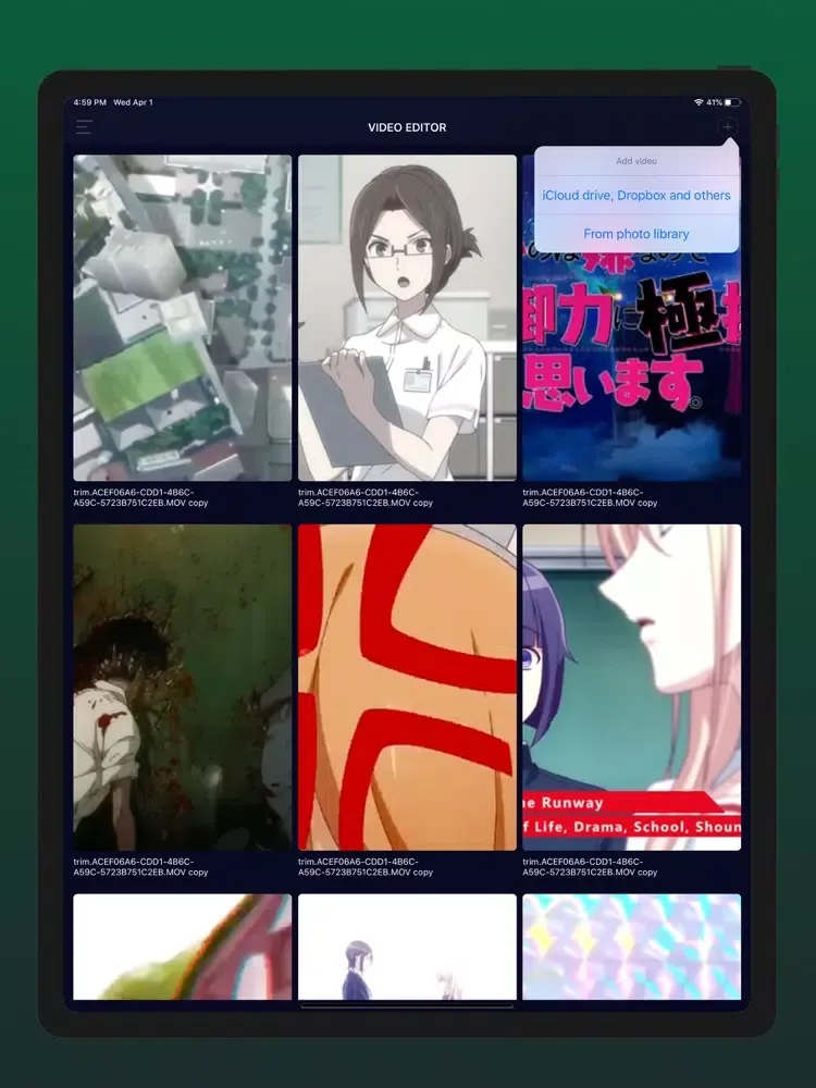 Capturas de tela do KissAnime Box - Video Shows iPad 