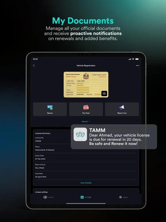 Скриншоты TAMM - Abu Dhabi Government iPad 