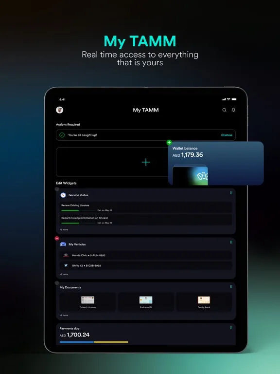 Скриншоты TAMM - Abu Dhabi Government iPad 