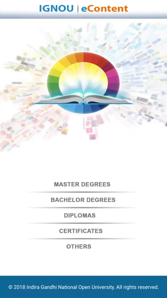 IGNOU e-Content Screenshots