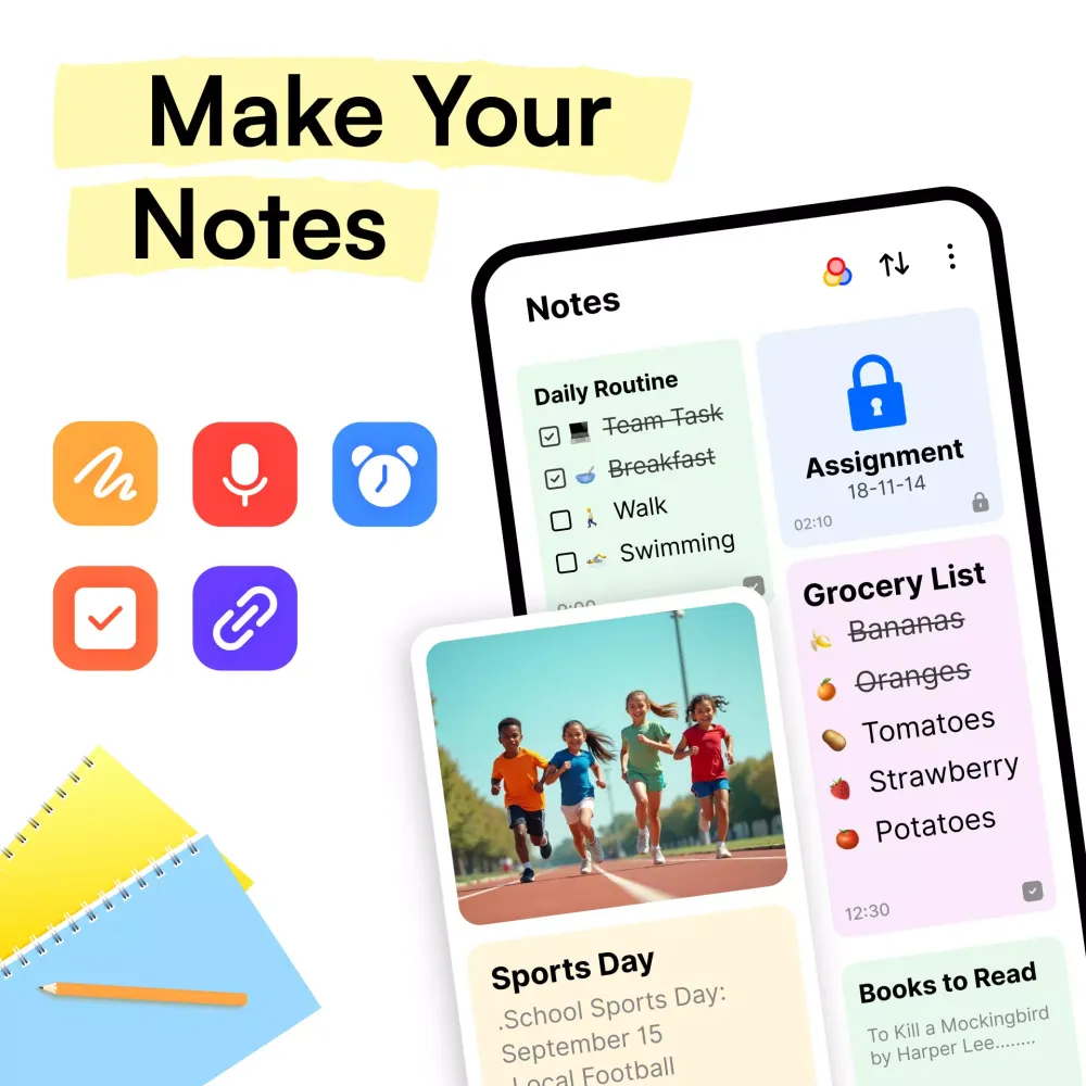 Capturas de pantalla de Notes