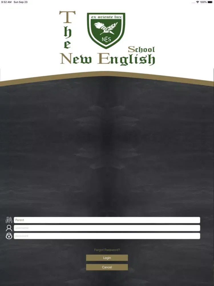 The New English School iPad  스크린샷