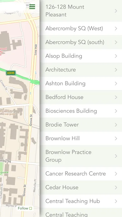 Capturas de pantalla de UoL Campus Map
