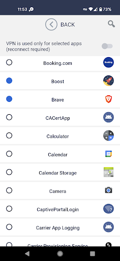 VPN.AC Client Screenshots