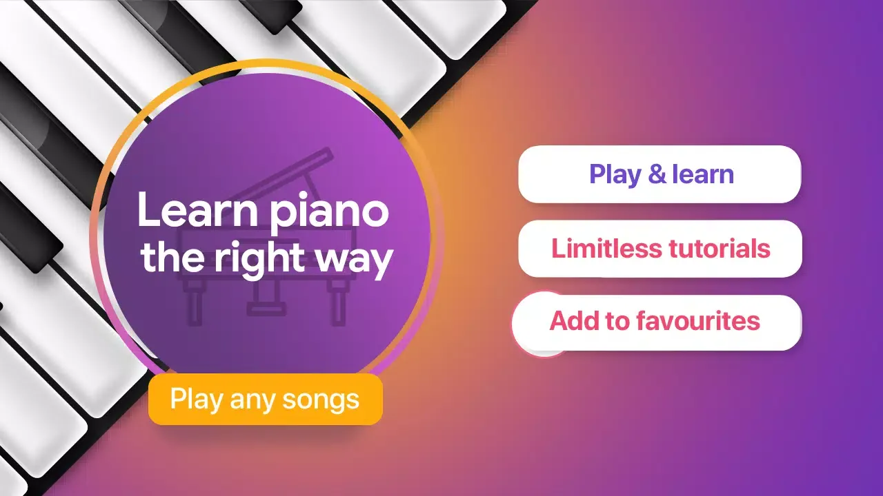 Tangkapan layar Learn Piano: Beginner Tutorial