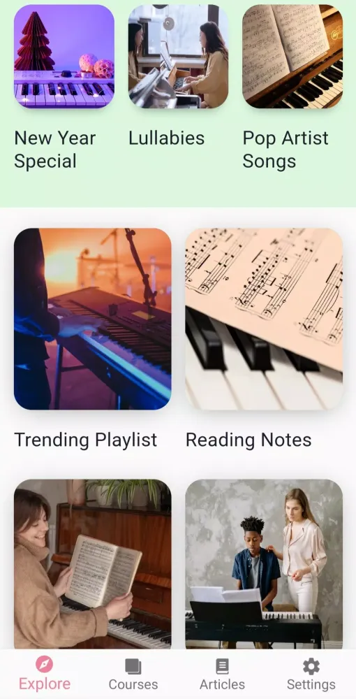 Tangkapan layar Learn Piano: Beginner Tutorial