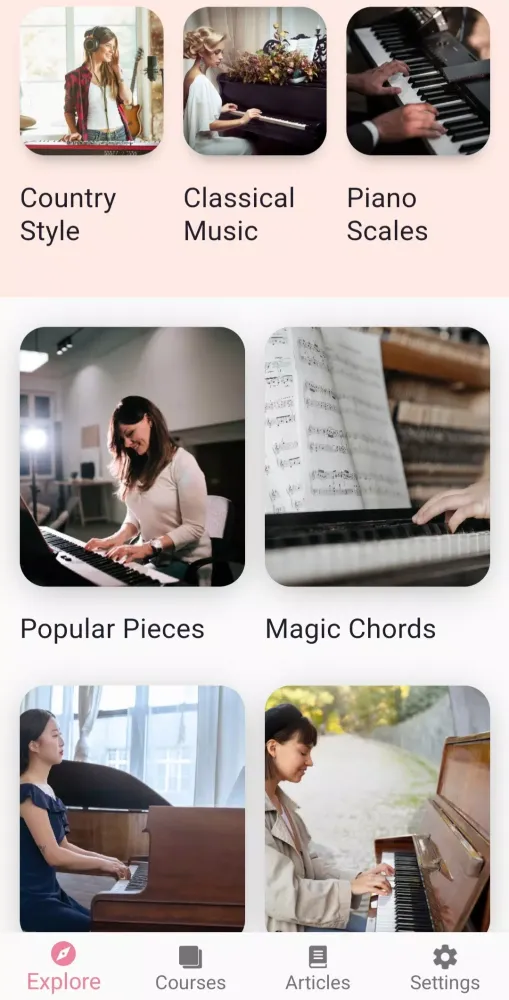 Tangkapan layar Learn Piano: Beginner Tutorial