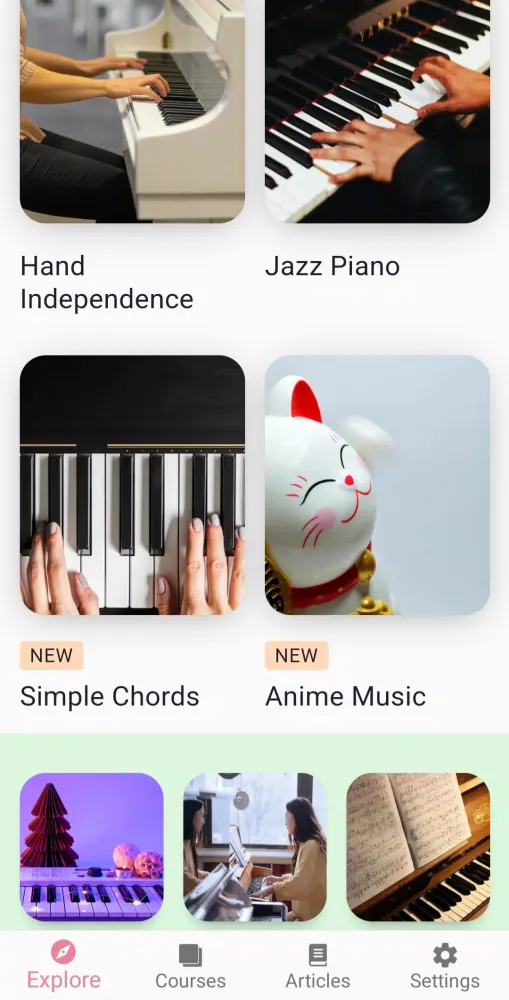 Tangkapan layar Learn Piano: Beginner Tutorial