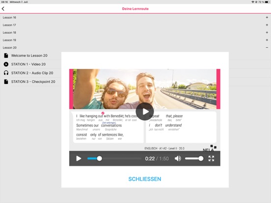 NELA - New Language Academy iPad  Screenshots