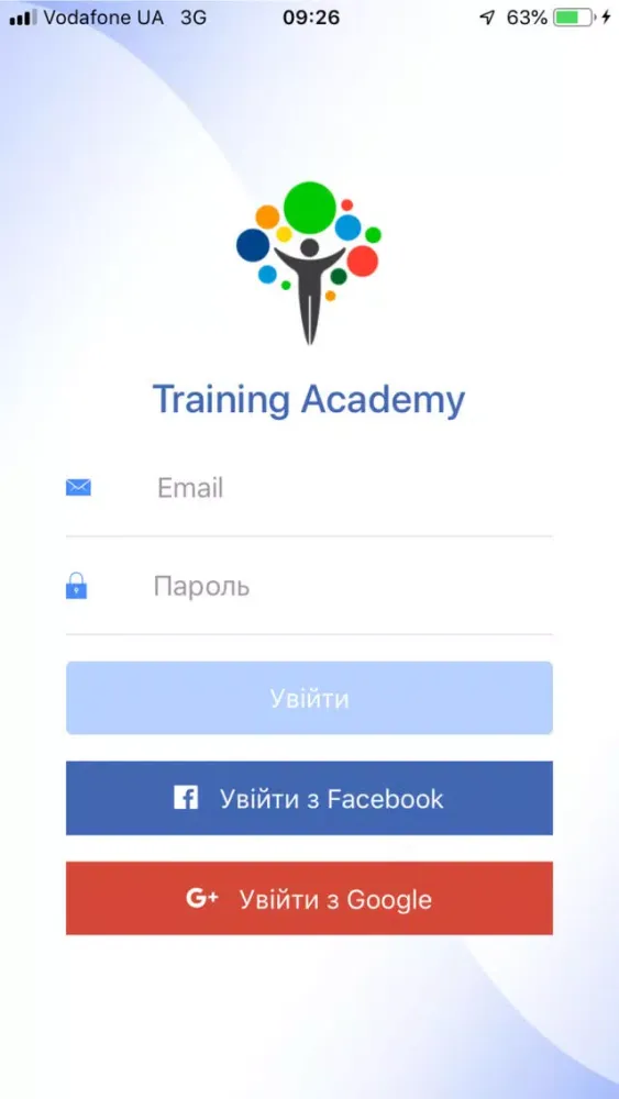 Tangkapan skrin Training.Academy
