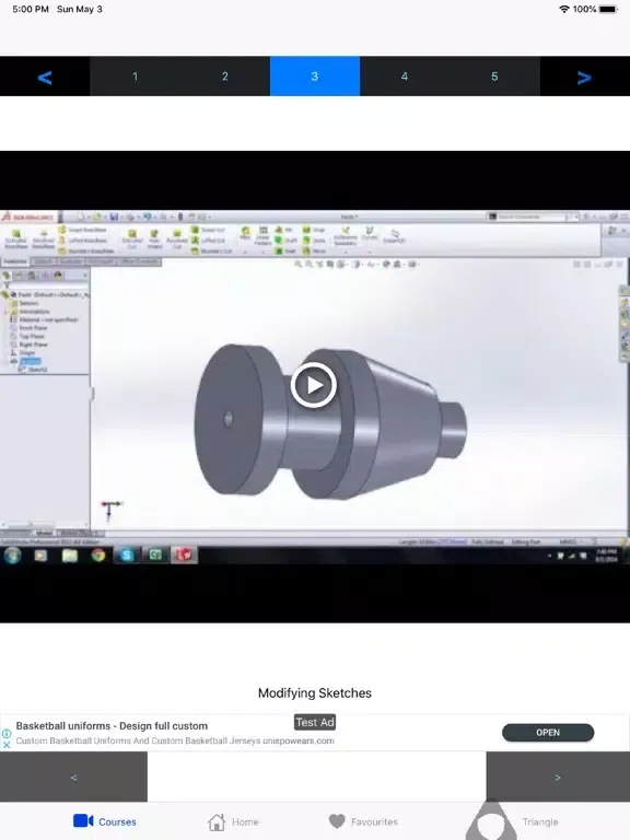Learn 3D Engineering Design iPad  Screenshots