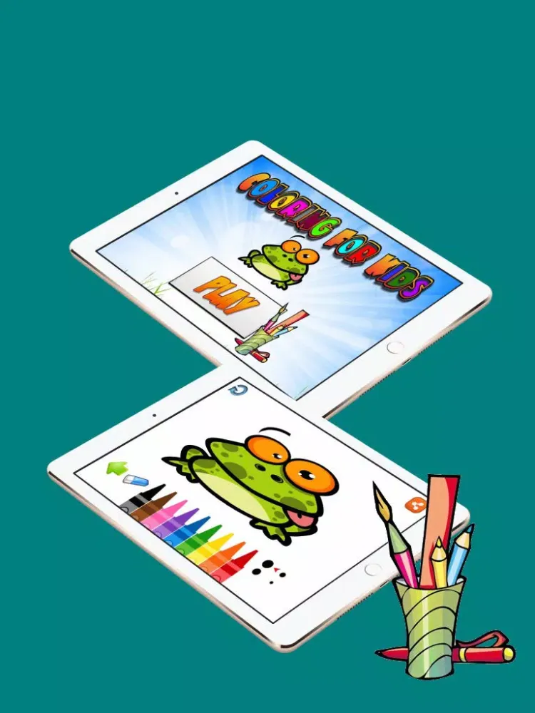 Capturas de pantalla de Coloring for Kids 2 - Fun color & paint on drawing game for boys & girls iPad 
