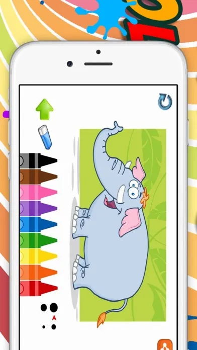Elephant Coloring book for Kid - Fun color & paint on drawing game for boys & girls Screenshots