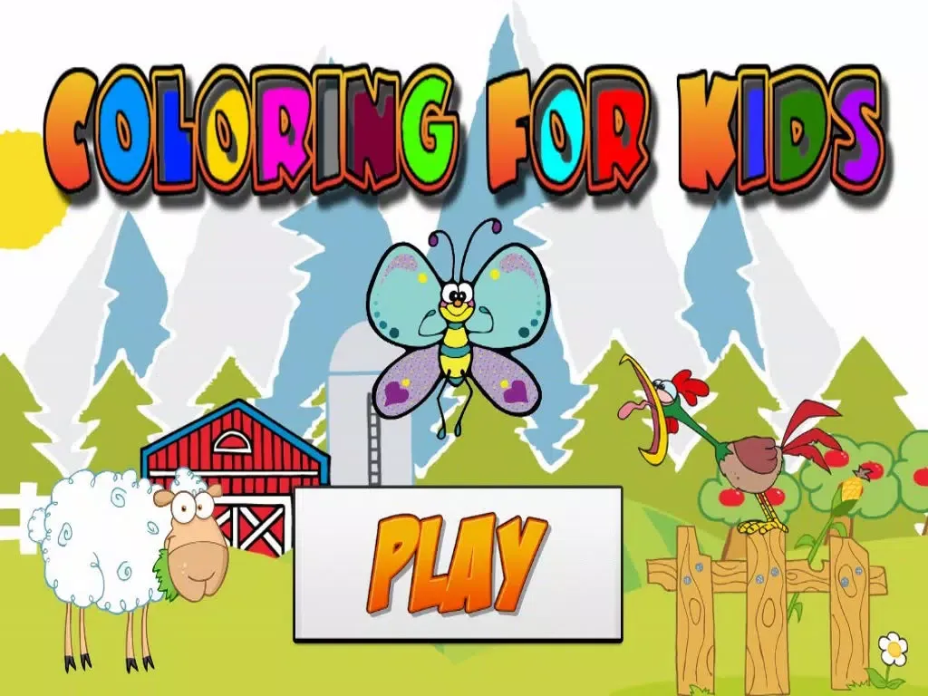 Tangkapan skrin Farm Animals Coloring Book For Kids iPad 