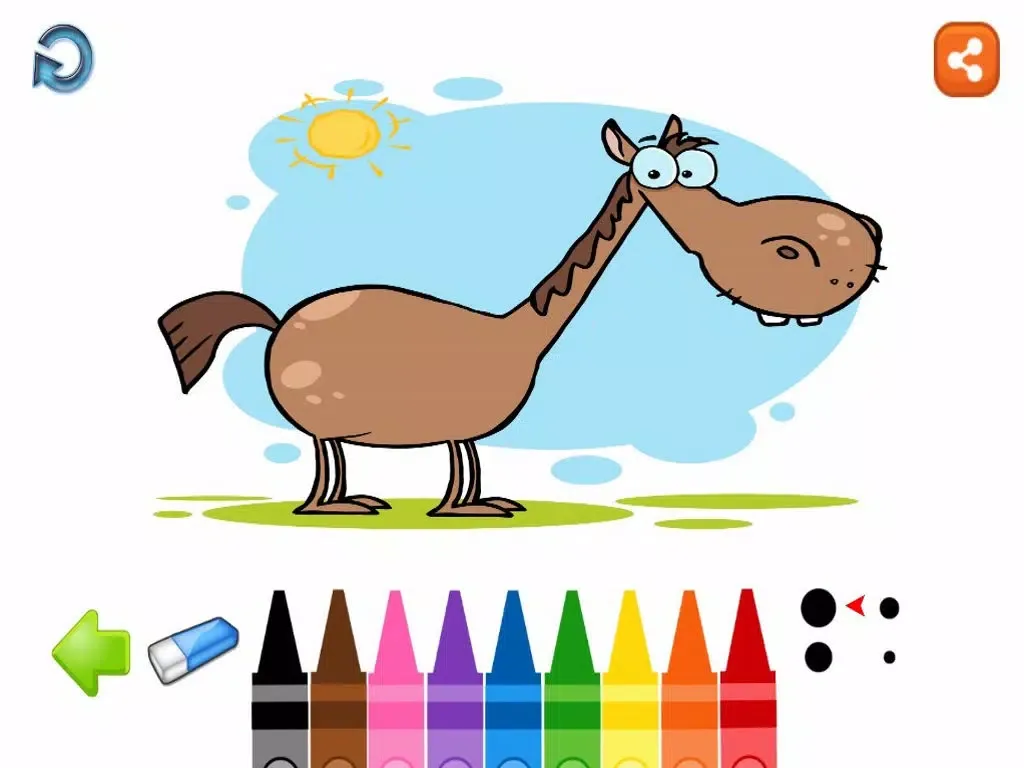 Tangkapan skrin Farm Animals Coloring Book For Kids iPad 
