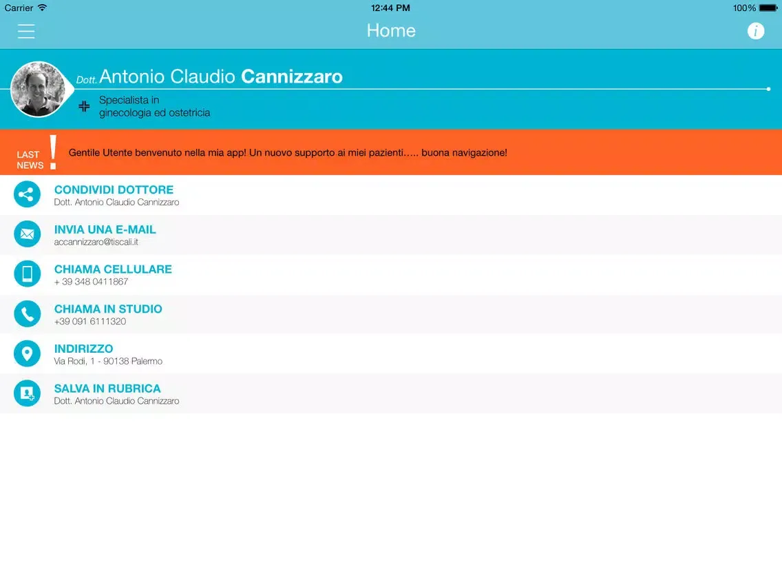 Dr. Antonio Claudio Cannizzaro • OB Doctor iPad  Screenshots