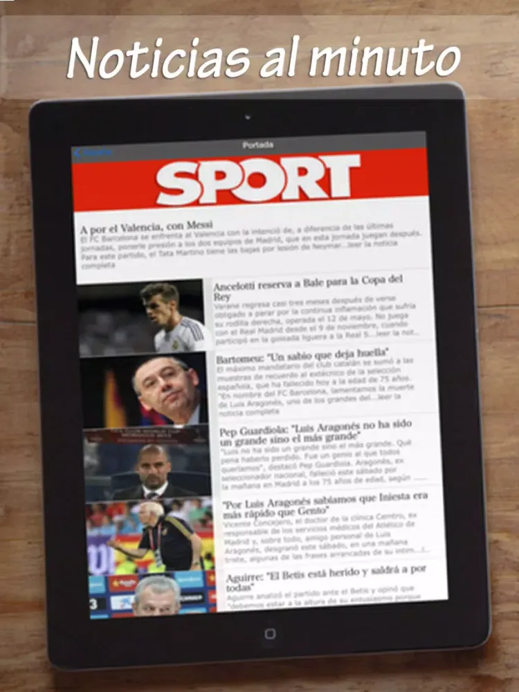 Zrzuty ekranu Periódicos iPad 