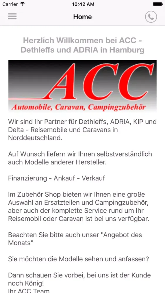Adria ACC Wolfgang Fonacon e.K. Screenshots