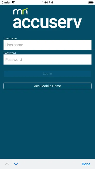 Tangkapan layar Darlington AccuServ Mobile
