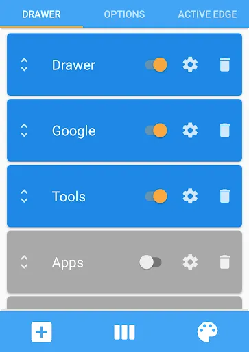 Tangkapan skrin Assistive Drawer