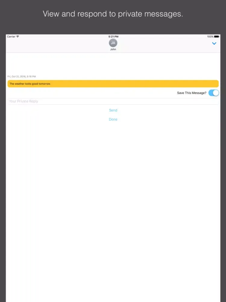 Capturas de pantalla de Stashword - Private Fingerprint Messenger iPad 