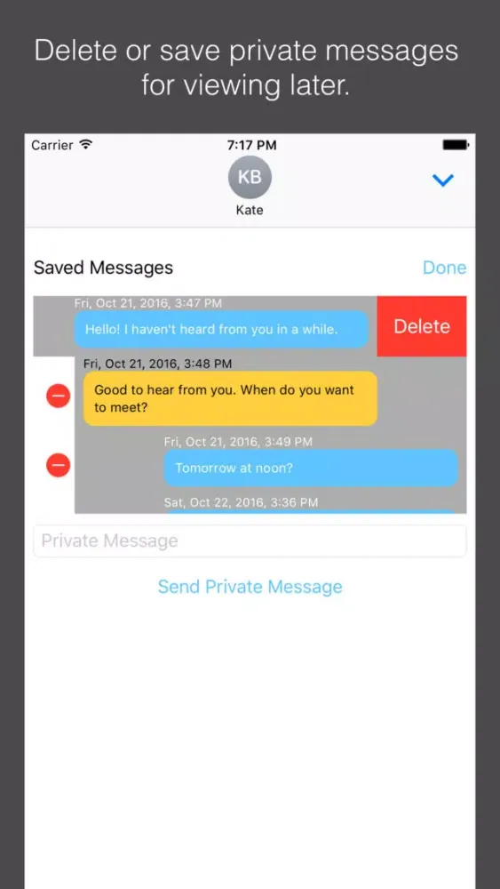 Capturas de pantalla de Stashword - Private Fingerprint Messenger