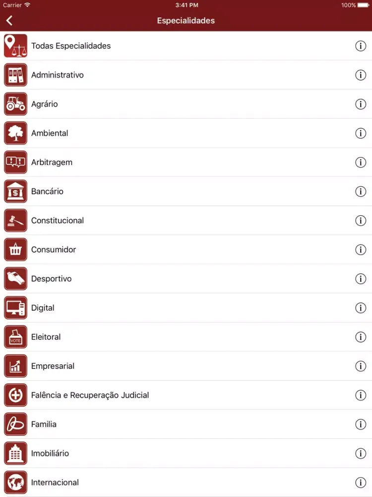 Ache Advogados iPad  Screenshots