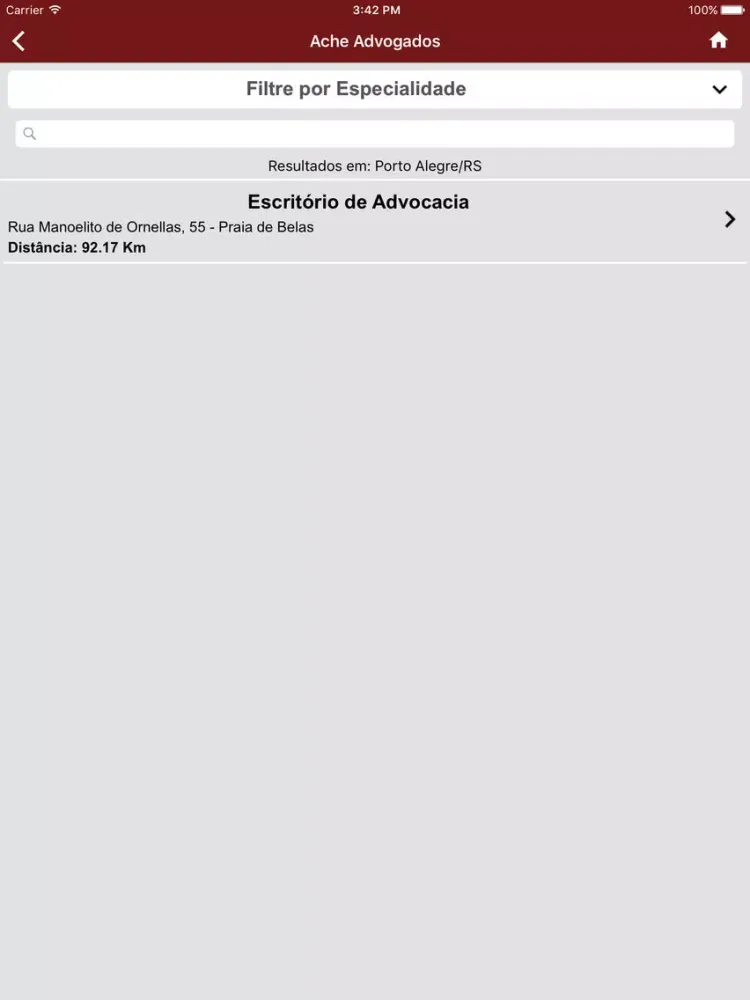 Ache Advogados iPad  Screenshots