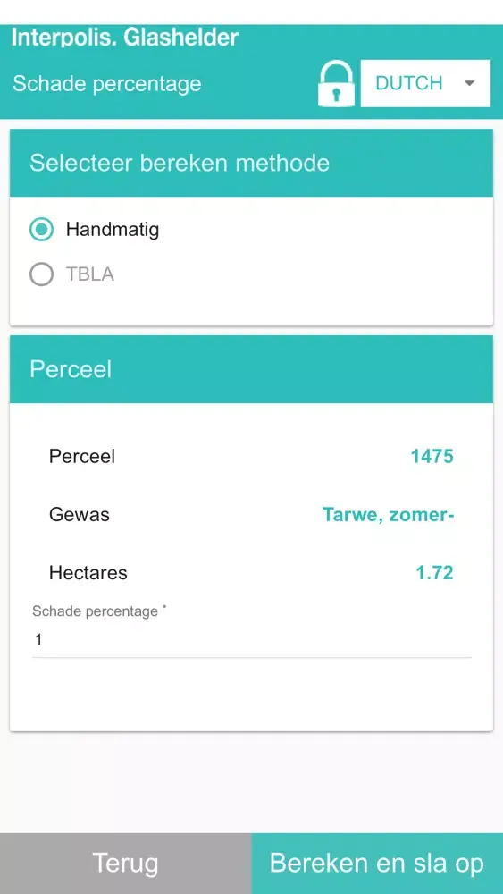 Interpolis Agro Taxatie app Screenshots