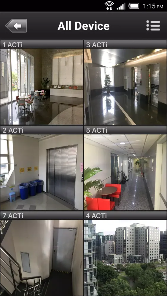 ACTi Mobile Client Screenshots