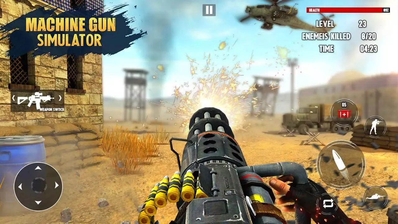 Machine Gun Simulation Screenshots