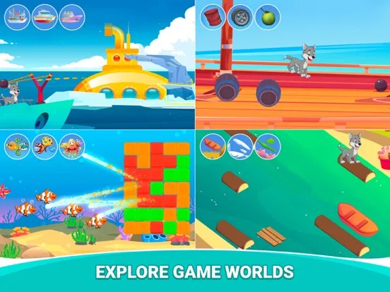 Kids Action Mini Games iPad  스크린샷