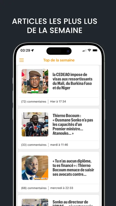 Скриншоты Senego: Actualité au Sénégal