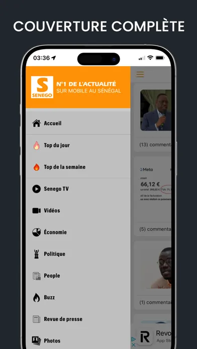 Скриншоты Senego: Actualité au Sénégal