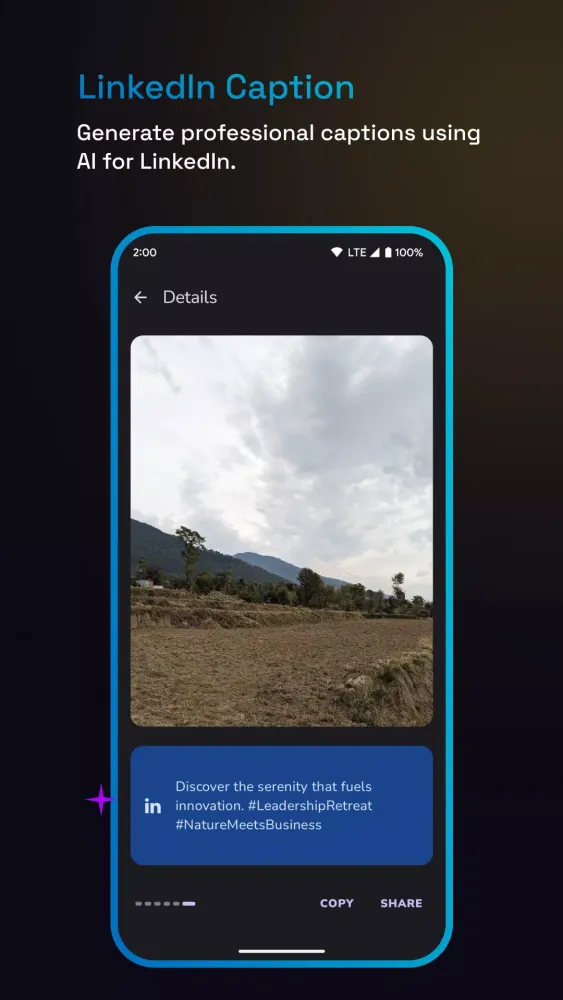 AI Captions for Photos: CapGen应用截图