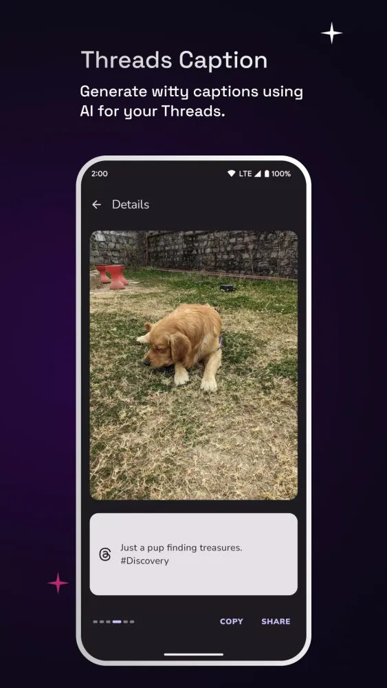 AI Captions for Photos: CapGen应用截图