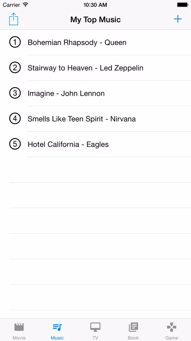 My Top 10 collections应用截图