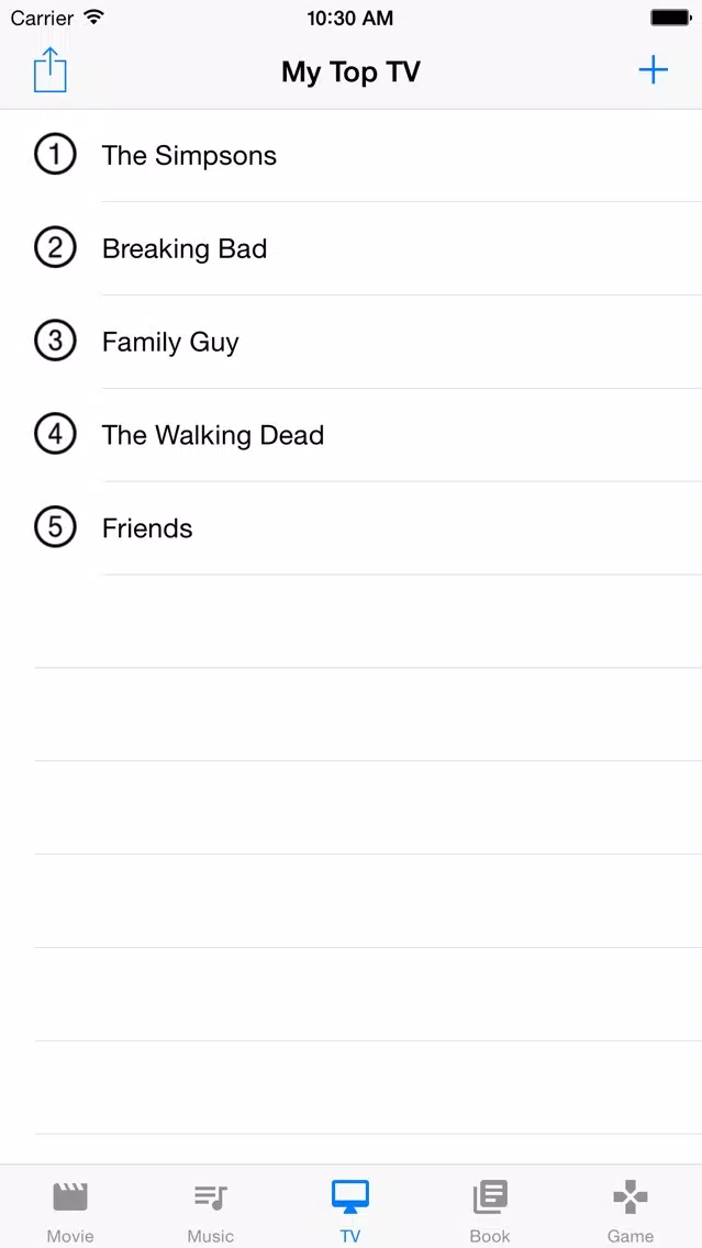 My Top 10 collections应用截图