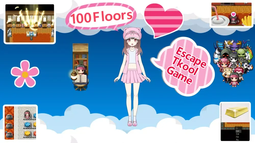 Ảnh chụp màn hình của 100EXITA :100FloorsPIXELEscape