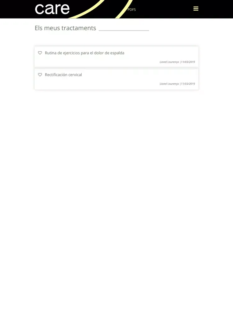 Скриншоты CareApp Andorra iPad 