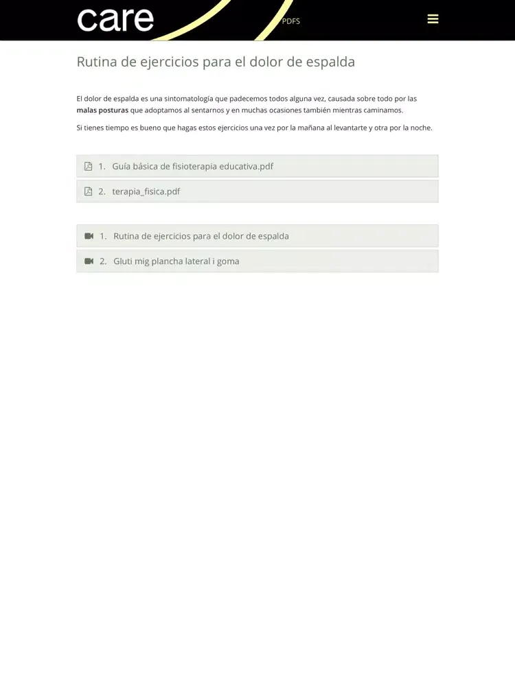 Скриншоты CareApp Andorra iPad 